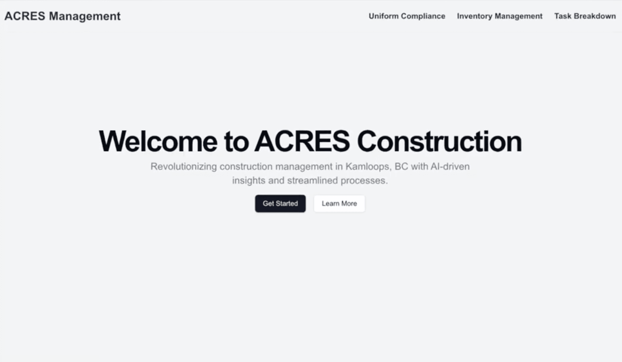 ACRES — AI Construction Manager